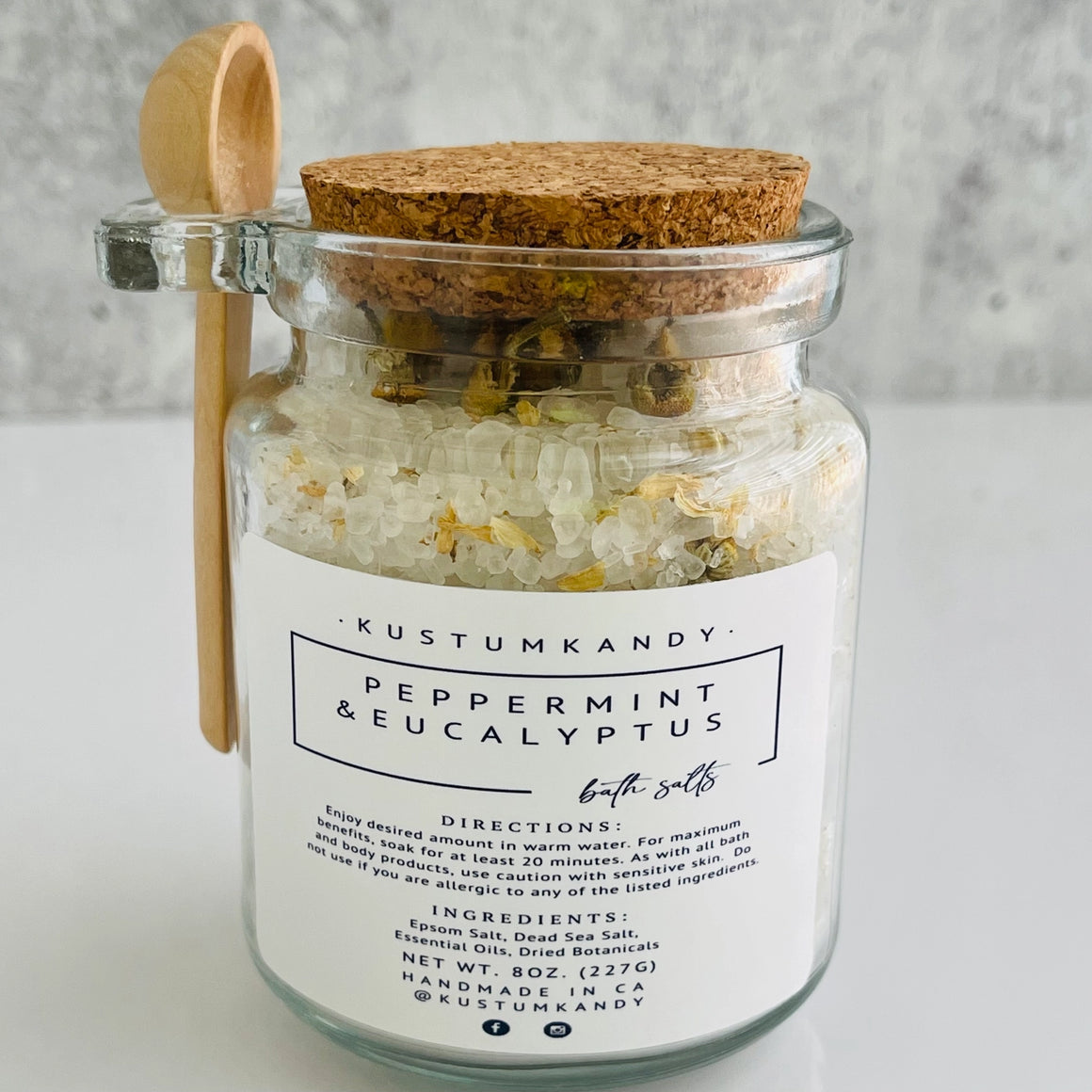 Bath Salt Peppermint + Eucalyptus