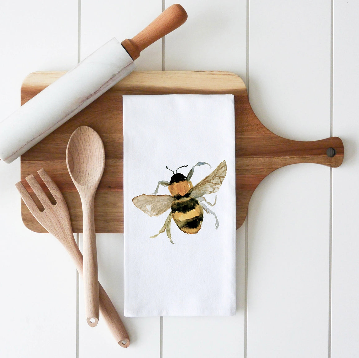 Bumble Bee Tea Towel and Sunflower Handmade Soap