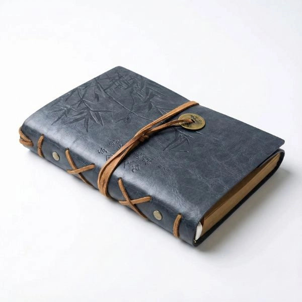 Asian Bambo Leatherette-Grey