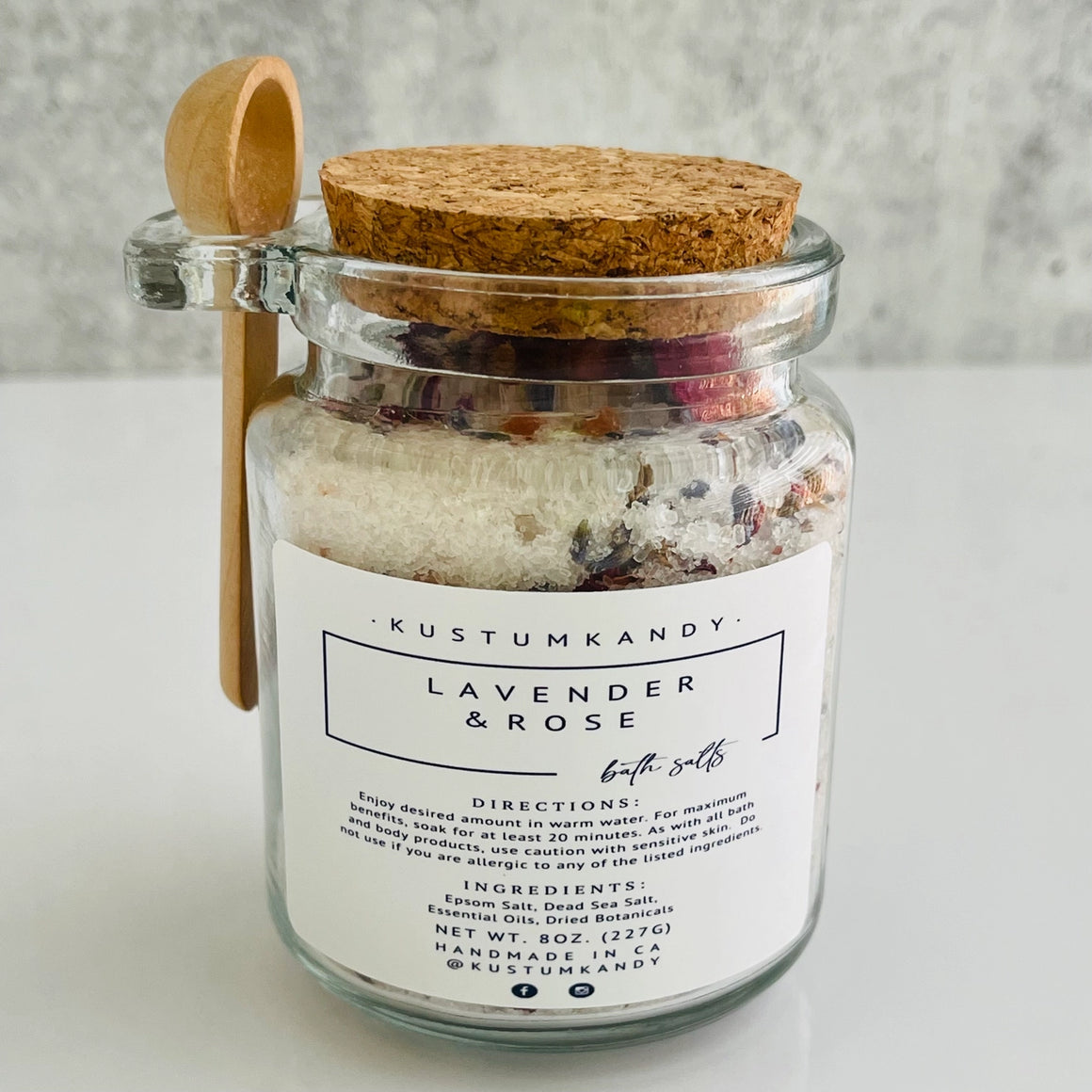 Bath Salt Lavender + Rose