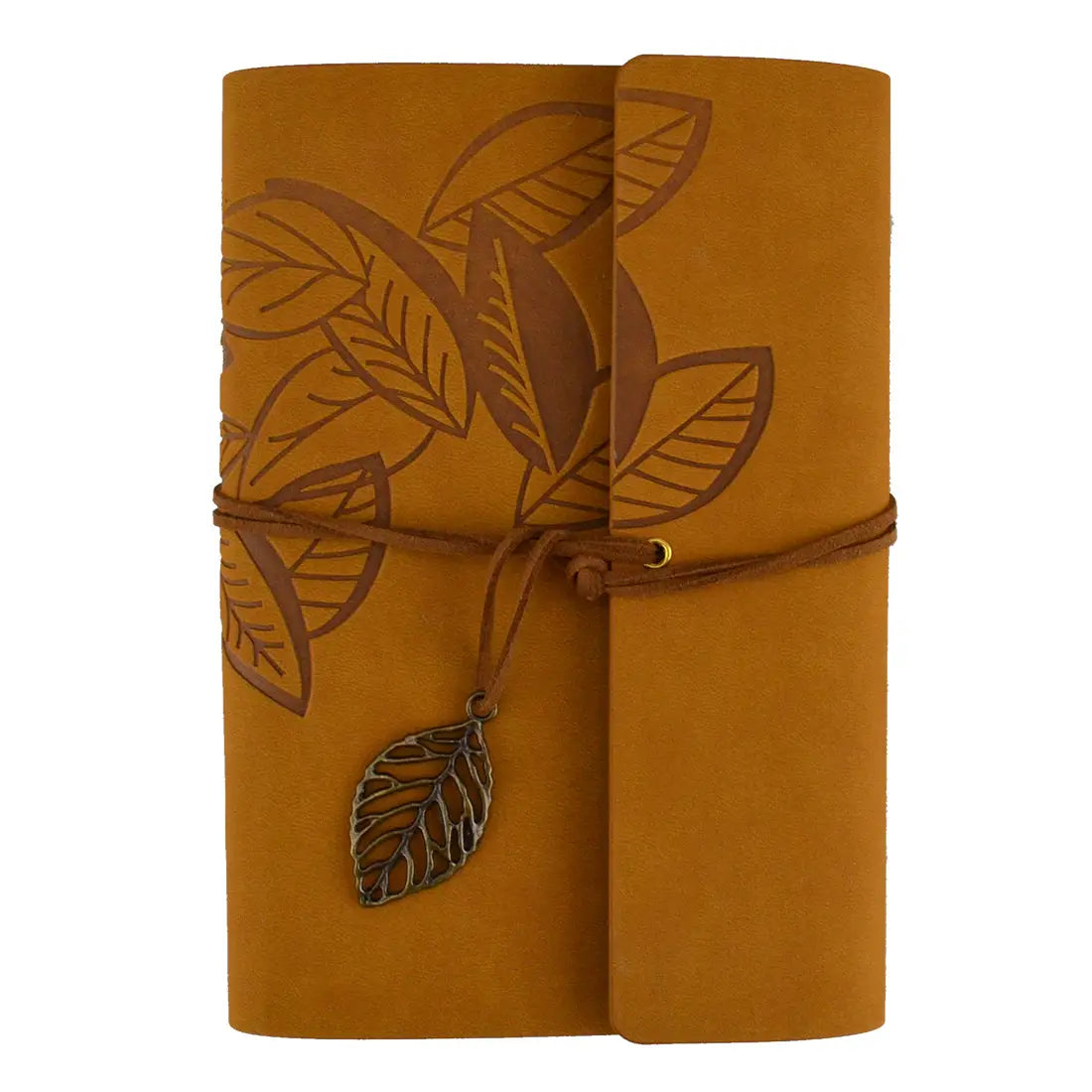 Journal Leaf Brown Leather