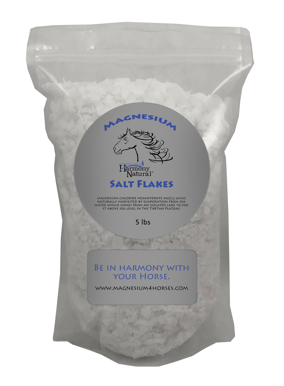 Magnesium Mg flakes for horses 5 lbs